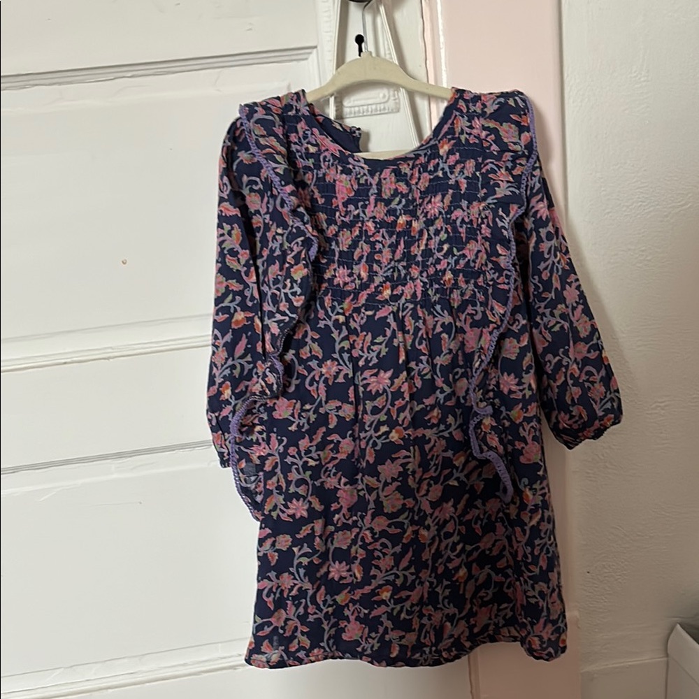 Floral Kids Dress - Purple and Pink